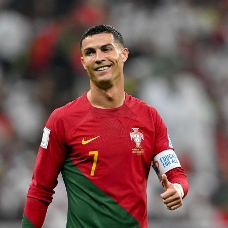 Cristiano Ronaldo durante a partida entre Portugal e Suíça, pelas oitavas de final da Copa do Mundo do Qatar - Harry Langer/Getty