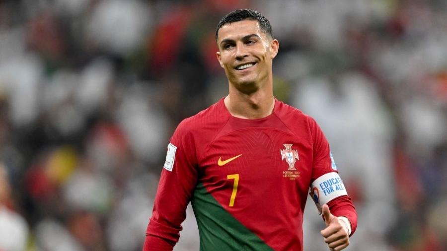 Cristiano Ronaldo fez apenas um gol na Copa do Mundo do Qatar - Harry Langer/Getty