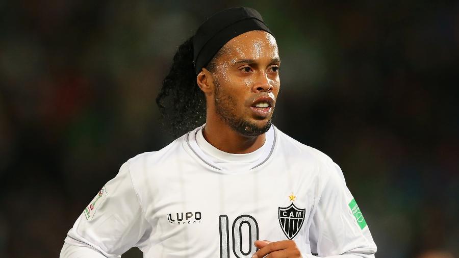 Ronaldinho Gaúcho na época em que atuava com a camisa do Atlético-MG