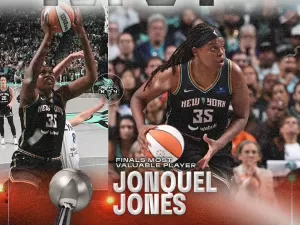 Jonquel Jones é eleita a MVP das finais da WNBA 2024