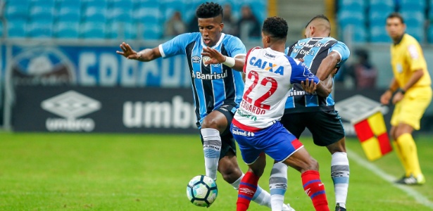 O lateral esquerdo Bruno Cortez acredita na qualidade do elenco do Grêmio - LUCAS UEBEL/GREMIO FBPA