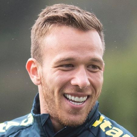 Arthur, durante treino da seleção brasileira antes da Copa América de 2019