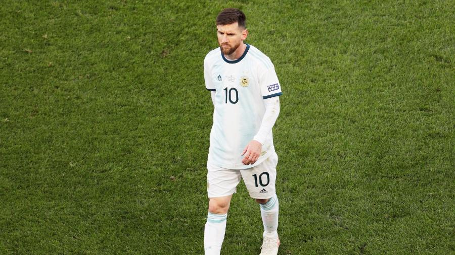 Lionel Messi foi expulso no primeiro tempo da partida - Ueslei Marcelino/Reuters