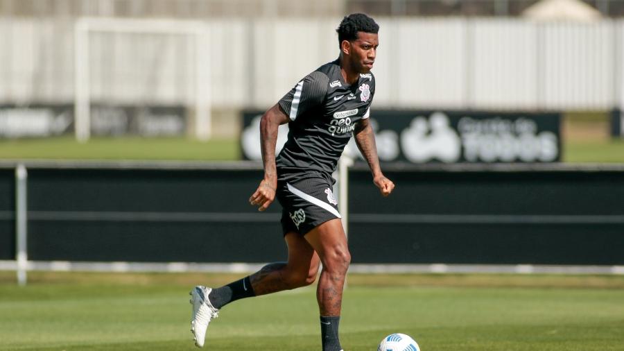 Gil, do Corinthians, durante treino no CT Joaquim Grava. - Rodrigo Coca/Agência Corinthians