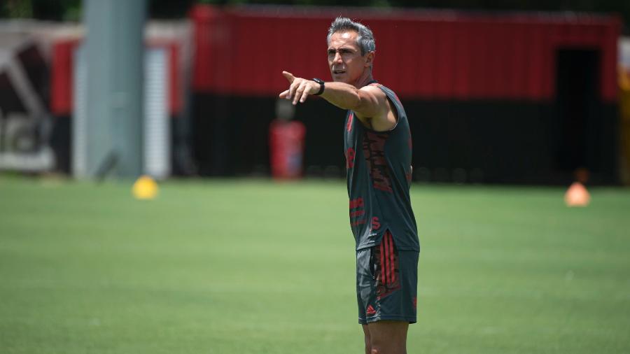 Paulo Sousa comanda treino do Flamengo no Ninho do Urubu - Alexandre Vidal / Flamengo