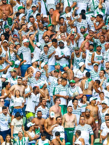 Torcida do Palmeiras no Allianz Parque na final da Copinha 2022 contra o Santos - Marcello Zambrana/AGIF