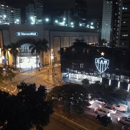 Shopping Diamond Mall foi construído no local do antigo estádio do Atlético-MG, ao lado da sede administrativa do clube - Divulgação/Atlético-MG