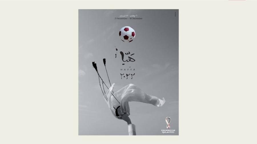 Fifa divulgou o pôster oficial da Copa do Mundo 2022 no Qatar - Divulgação/Fifa