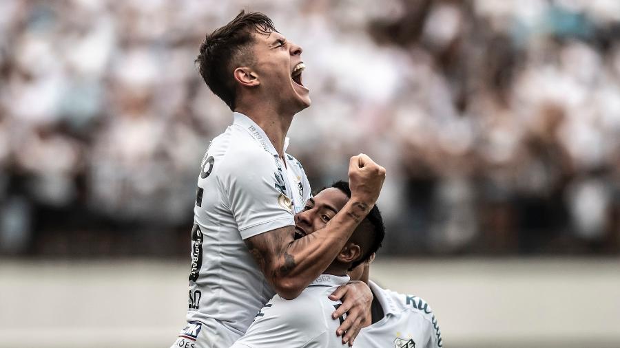 Ângelo e Vinicius Zanocelo, do Santos - Ivan Storti/Santos FC