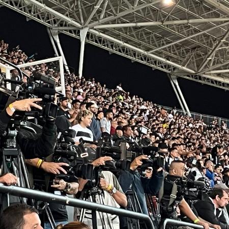 Setor da imprensa no estádio Nilton Santos - Bruno Braz/UOL