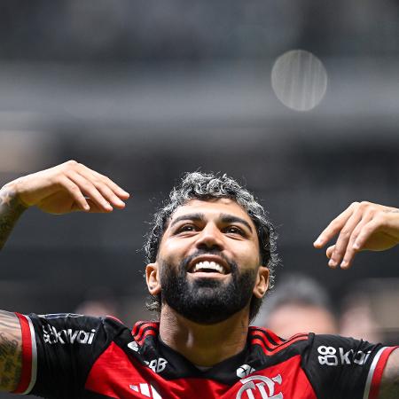 Gabigol durante jogo entre Flamengo e Atlético-MG pela final da Copa do Brasil