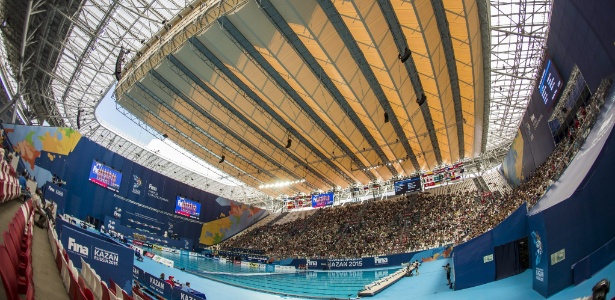Kazan Arena, estádio adaptado para o Mundial de esportes aquáticos - EFE/EPA/PATRICK B. KRAEMER