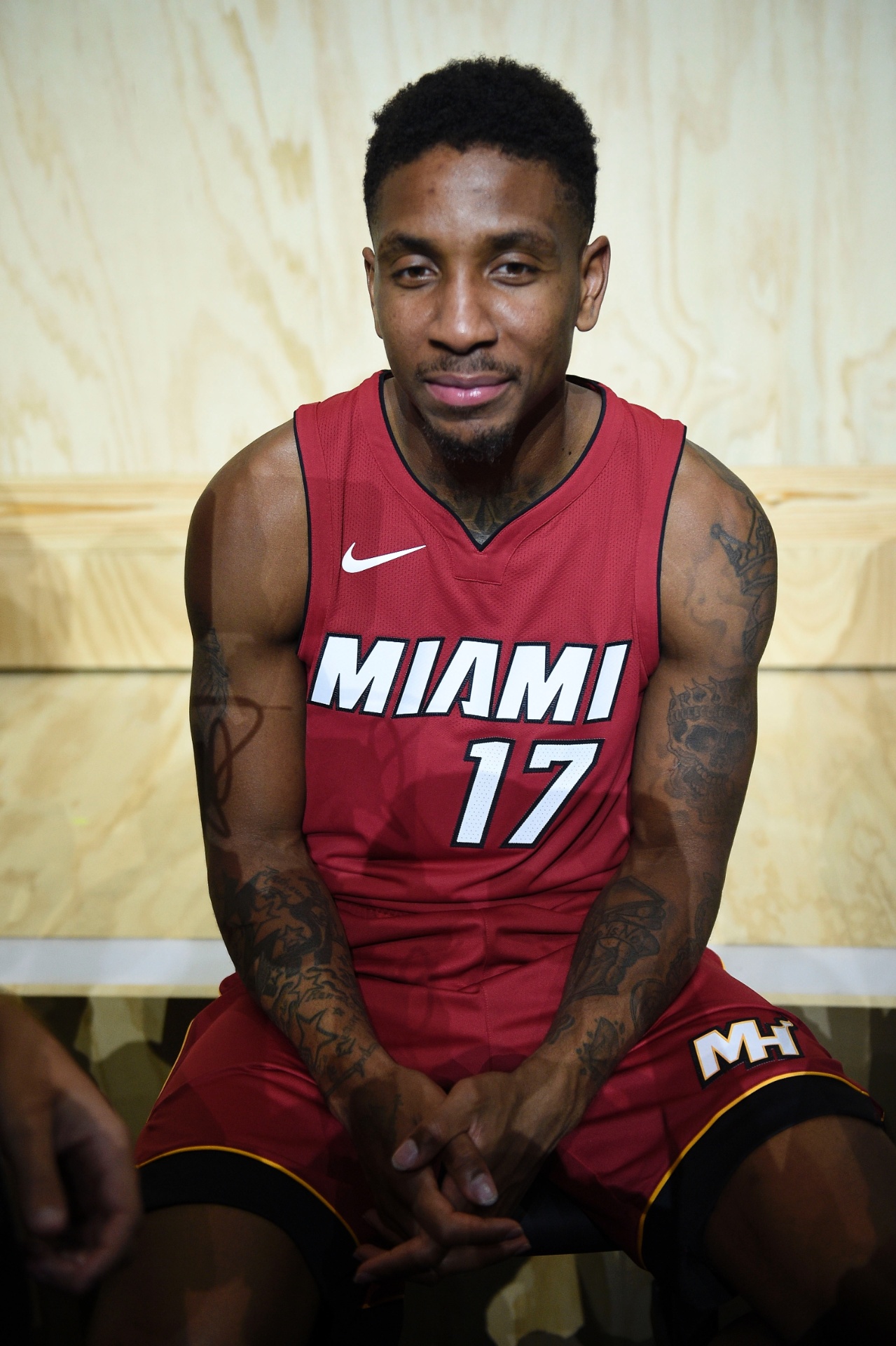 Uniforme do Miami Heat - Kelvin Kuo-USA TODAY Sports