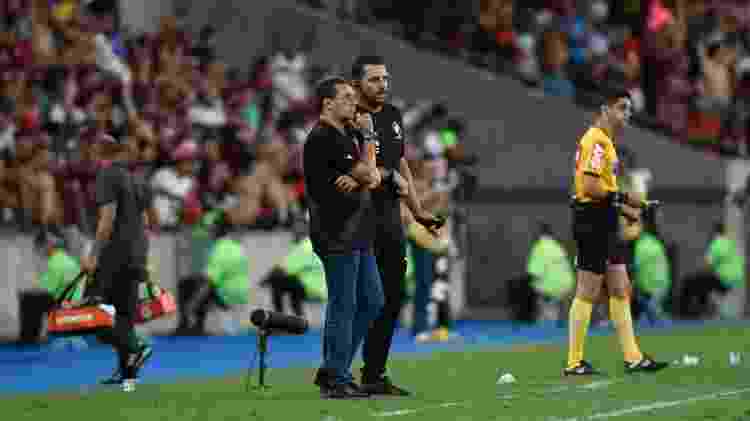 Copertino e Luxemburgo no empate em 4 a 4 com o Flamengo, quando o esquema do Vasco foi elogiado - Divulgação / Marcos Braz - Divulgação / Marcos Braz