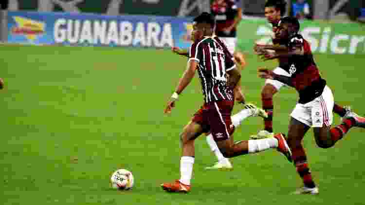 Marcos Paulo, do Fluminense, e Gerson, do Flamengo, na decisão do Carioca - MAILSON SANTANA/FLUMINENSE FC - MAILSON SANTANA/FLUMINENSE FC