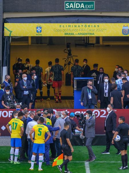 Anvisa interrompe partida entre Brasil e Argentina pelas Eliminatórias para a Copa do Mundo - Marcello Zambrana/AGIF