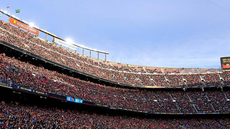 Barcelona feminino estabelece novo recorde mundial de público, 91.648p presentes - Reprodução Web