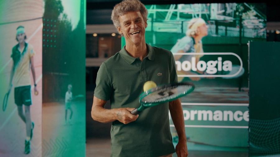 Gustavo Kuerten, o Guga, em campanha da Senior Sistemas Gustavo Kuerten, o Guga, em campanha da Senior Sistemas