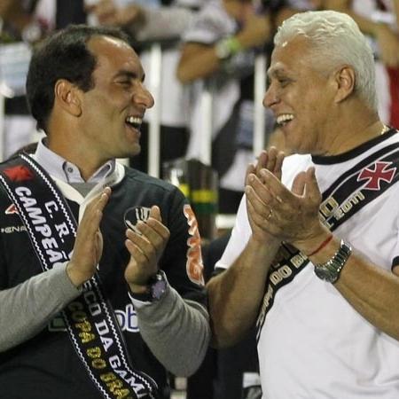 Edmundo e Roberto Dinamite em 2013 - Site oficial do Vasco