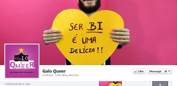 Página "Galo Queer" no Facebook - Reprodução/Facebook