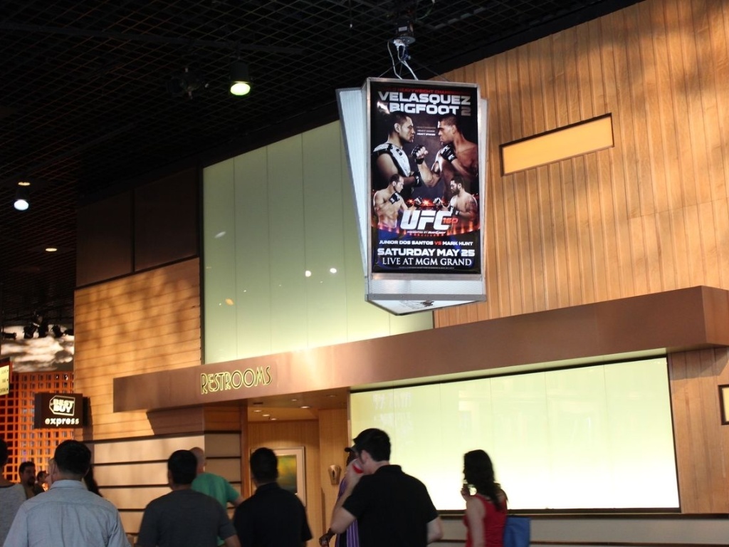 25.mai.2013 - MGM Grand Garden vive expectativa da disputa do cinturão dos pesados entre Pezão e Velasquez - Evelyn Rodrigues/UOL Esporte