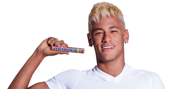 Neymar virou garoto-propaganda da Mentos - Divulgação
