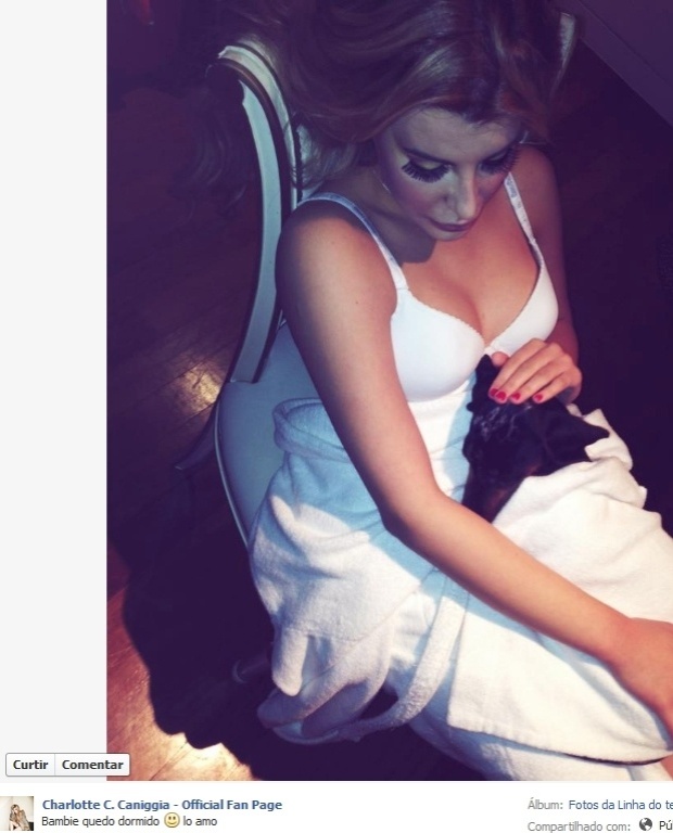 Charlotte Caniggia fez produções sensuais para algumas revistas, integrou um reality show e participou de um programa de TV em que fazia striptease - Reprodução/Facebook