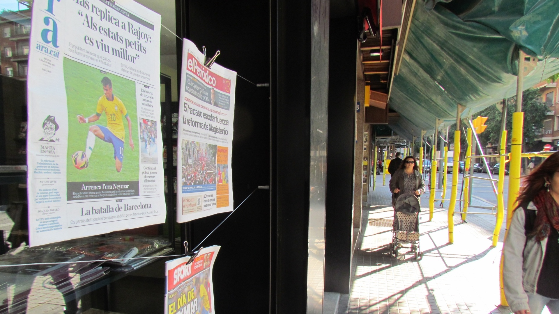 Noticiário em Barcelona ressalta chegada de Neymar ao clube catalão - Adriano Wilkson/UOL