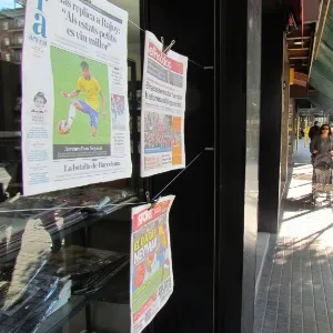 Noticiário em Barcelona ressalta chegada de Neymar ao clube catalão - Adriano Wilkson/UOL