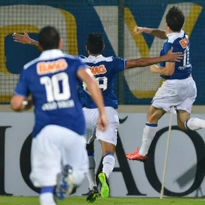 Dagoberto comemora gol do Cruzeiro que decretou a vitória contra o Corinthians - Washington Alves/VIPCOMM