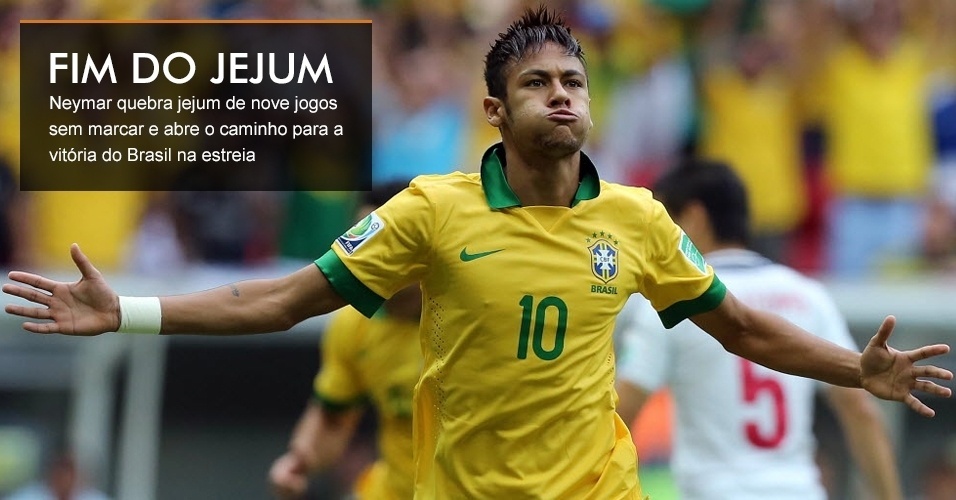 Neymar quebra jejum de nove jogos sem marcar e abre o caminho para a vitória do Brasil na estreia