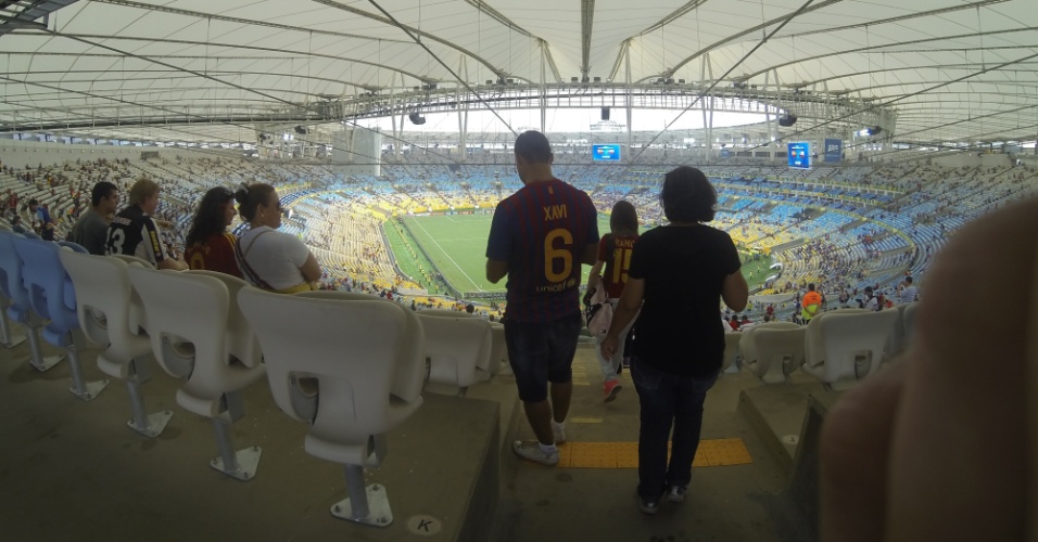 20.junho.2013 -  Instalações dentro do estádio do Maracanã