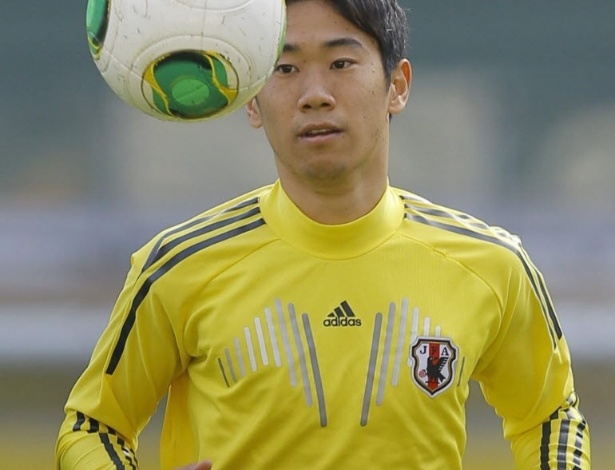 21.06.13 - Shinji Kagawa, do Manchester United, durante treino da seleção japonesa no Mineirão