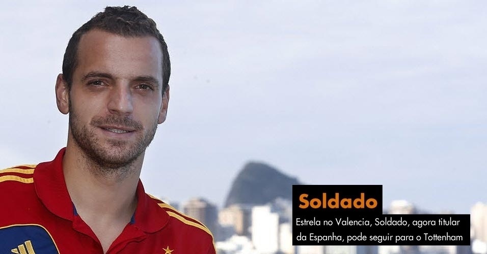 27.jun.2013 - Principal nome no Valencia, Roberto Soldado, agora titular da Espanha pode deixar o time e seguir para o Tottenham