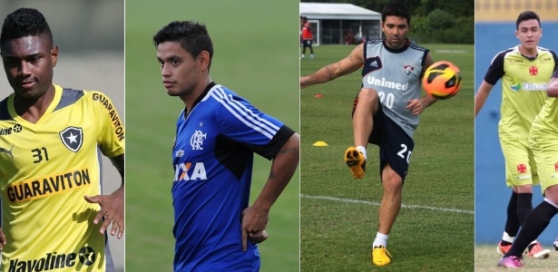 Botafogo, Flamengo, Fluminense e Vasco têm poucos dias para fazer últimos ajustes - Arte UOL