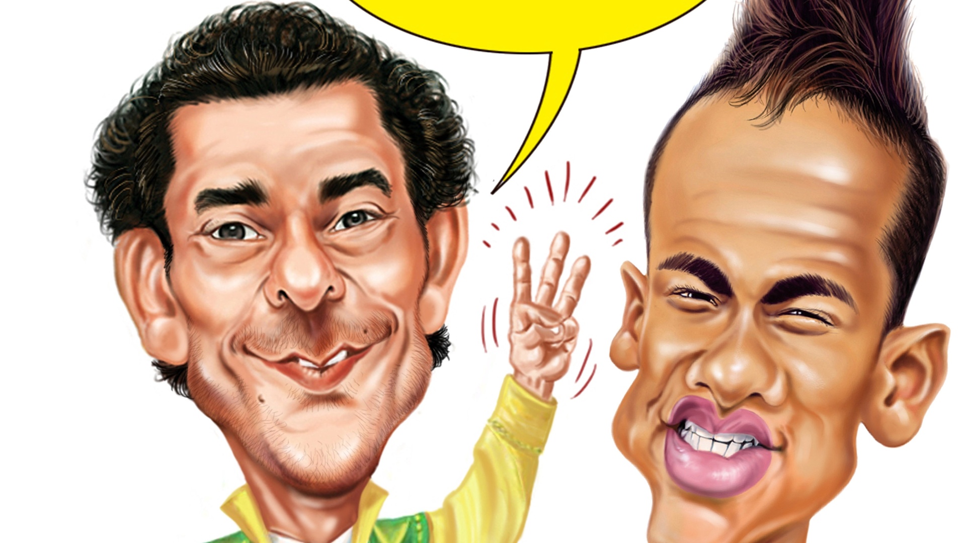 Trabalho recente de Nei Lima celebra a vitória do Brasil sobre a Espanha na Copa das Confederações - Reprodução