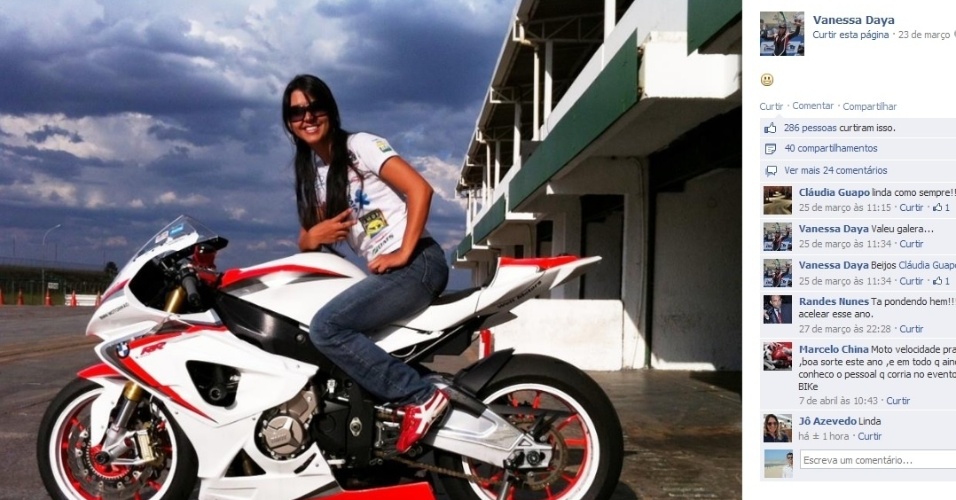 17.jul.2013 - Piloto Vanessa Daya morre após sofrer grave acidente durante etapa de motovelocidade disputado em Brasília