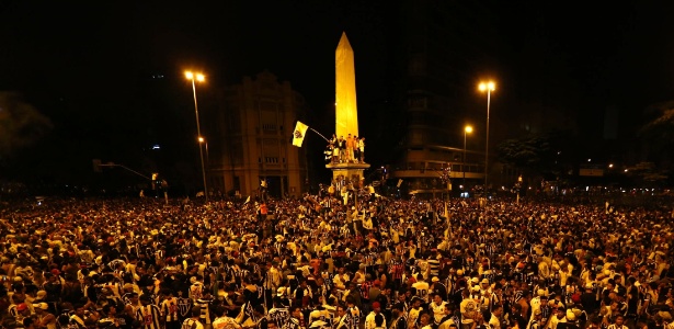 Torcedores voltarão a comemorar o título da Libertadores na Praça Sete  - Marcus Desimoni/UOL