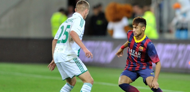 Neymar fez sua estreia pelo Barcelona em amistoso na Polônia - Adam Nurkiewicz/Getty Images