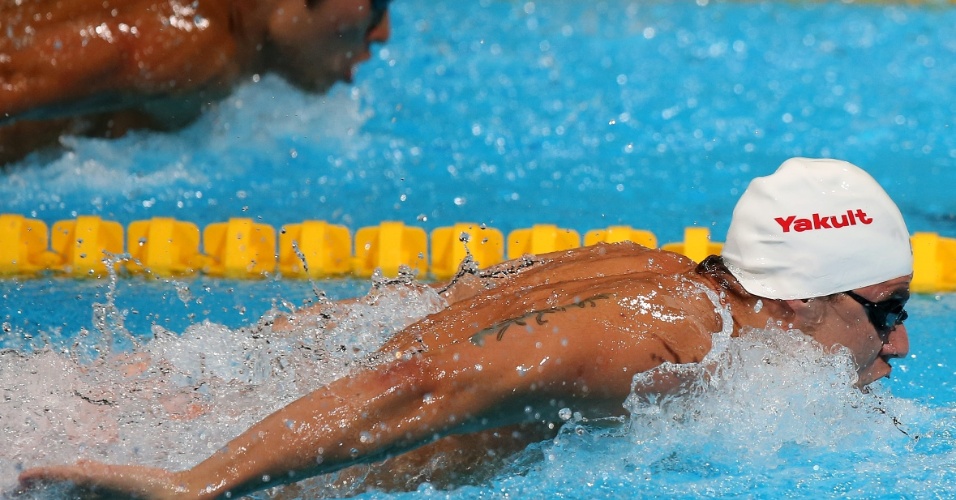 31.jul.2013 - 31.jul.2013 - Thiago Pereira avançou à final dos 200 m medley no Mundial de Barcelona