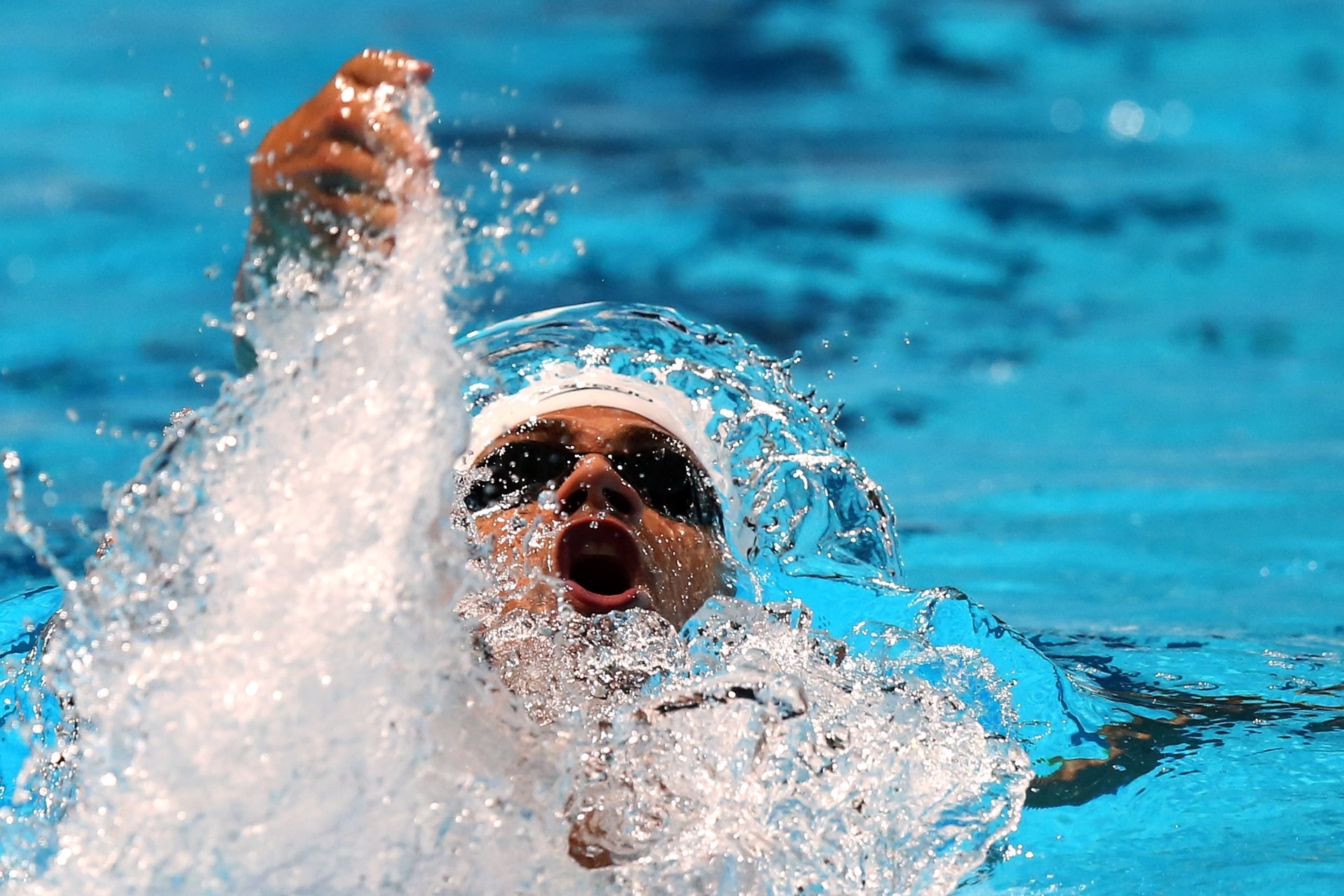 1.ago.2013 - Leonardo de Deus se classificou para as semifinais dos 200 m costas - Satiro Sodré/Divulgação CBDA