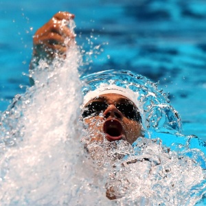 1.ago.2013 - Leonardo de Deus se classificou para as semifinais dos 200 m costas - Satiro Sodré/Divulgação CBDA