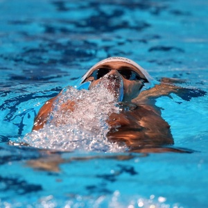 1.ago.2013 - Nas eliminatórias dos 200 m costas, Leonardo de Deus fez o 15° tempo e avançou para as semifinais - Satiro Sodré/Divulgação CBDA