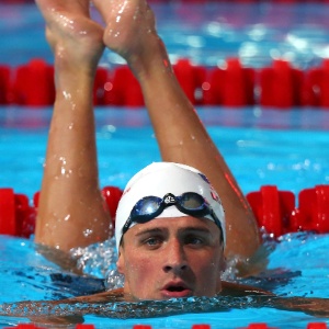 1.ago.2013 - O americano Ryan Lochte deixa a piscina após nadar as eliminatórias dos 200 m costas - Quinn Rooney/Getty Images