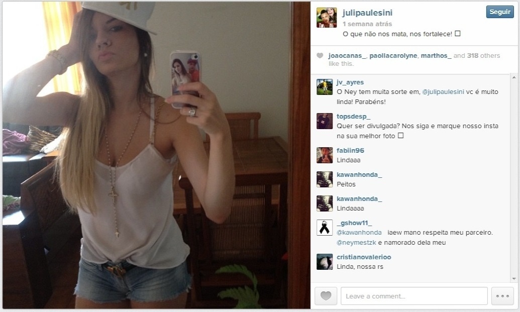 Julaina Paulesini namora com Neilton há 3 anos - Reprodução/Instagram
