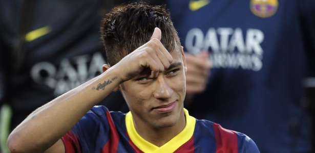 Neymar admitiu ter ficado "um pouco triste" com a derrota do Santos para o Barcelona - AFP PHOTO / JOSE JORDAN