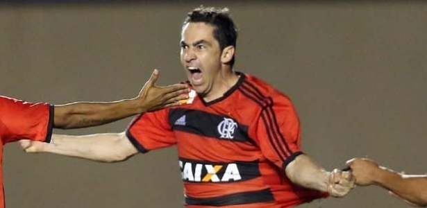 Chicão comemora gol de falta marcado em sua estreia pelo Fla: fim de jejum de 3 anos - Cristiano Andujar/AGIF