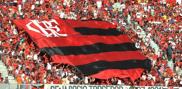 A torcida do Flamengo faz a festa no Mané Garrincha: novo recorde de público - Alexandre Vidal/Fla Imagem