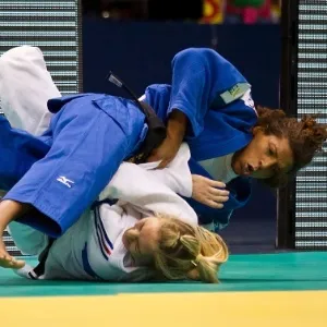 28.08.2013 - A brasileira Rafaela Silva está na final do Mundial de Judô. Ela derrotou a musa francesa Autumne Pavia na semifinal - Marcio Rodrigues / MPIX