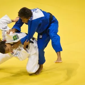 28.08.2013 - Mundial de Judo 2013, Maracanazinho, Rio de Janeiro. Rafaela Silva(BRA) x Hana Carmichel (USA) - Marcio Rodrigues / MPIX